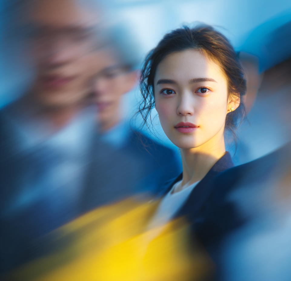 Confident Woman in Motion